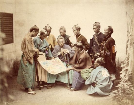 Samurai of the Satsuma clan, during the Boshin War period (1868–1869) by Felice Beato